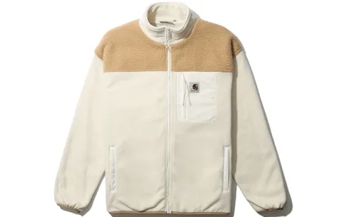 Carhartt WIP Jackets Unisex White Stand Collar Moderate Straight Fit