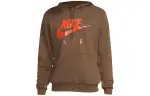Nike Sweatshirts Men's Brown Hooded Moderate Regular
