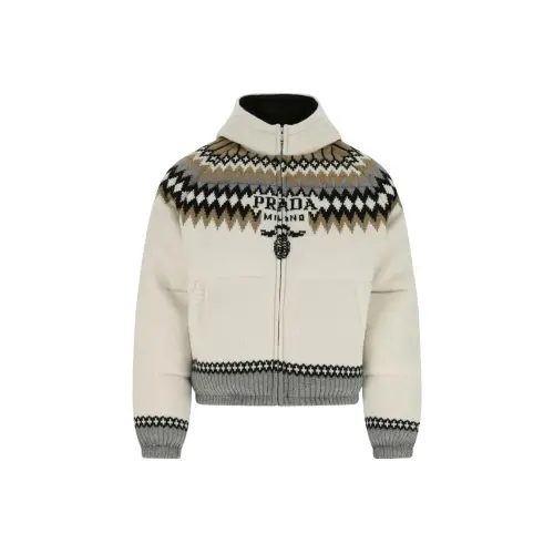 PRADA Jackets & Coats Men's White