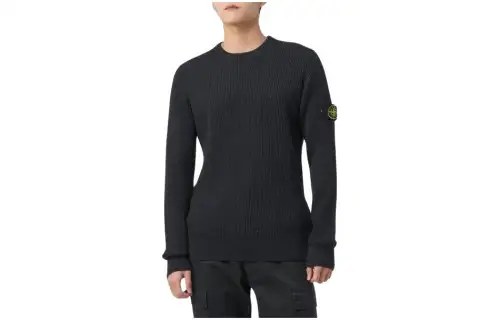 STONE ISLAND Logo Patch Crewneck Jumper