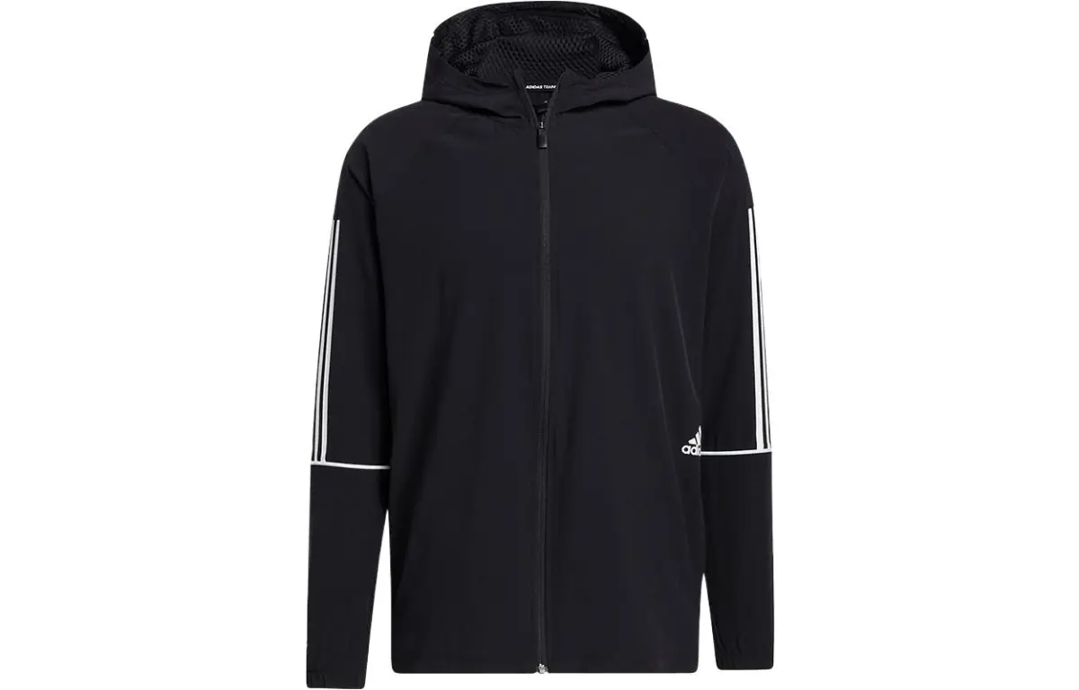 Adidas Jackets Men's Black Hooded Moderate Other