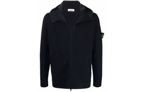 STONE ISLAND Sweatshirts Men's Blue Hooded Moderate Straight Fit