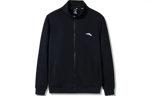 ANTA Life Collection Jackets Men's Black Stand Collar Moderate Other