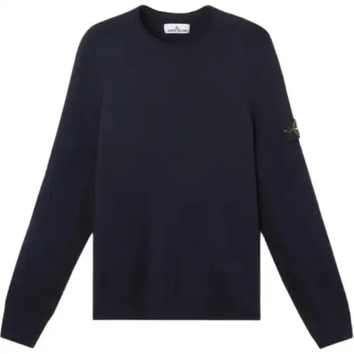 STONE ISLAND Crew neck Logo patch Sweater