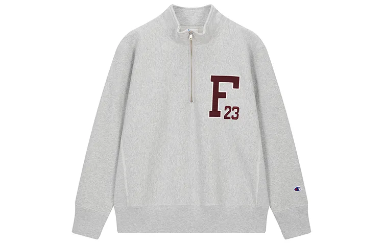 Champion FW24 REVERSE WEAVE Sweatshirt Unisex Light Gray