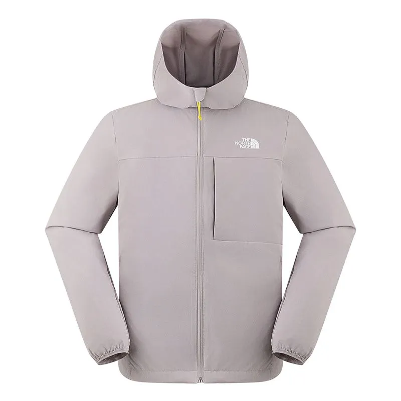 THE NORTH FACE SHADOW Sun Protection Clothing Men's 1OA/Moon Shadow Gray Hooded Thin