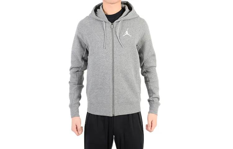 Jordan Jackets Men's Gray Hooded Moderate Other
