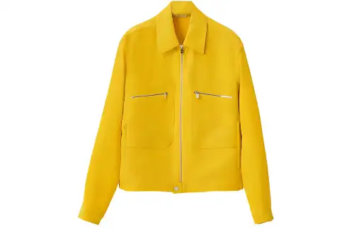 HERMES Jackets Men's Yellow Lapel Moderate Other