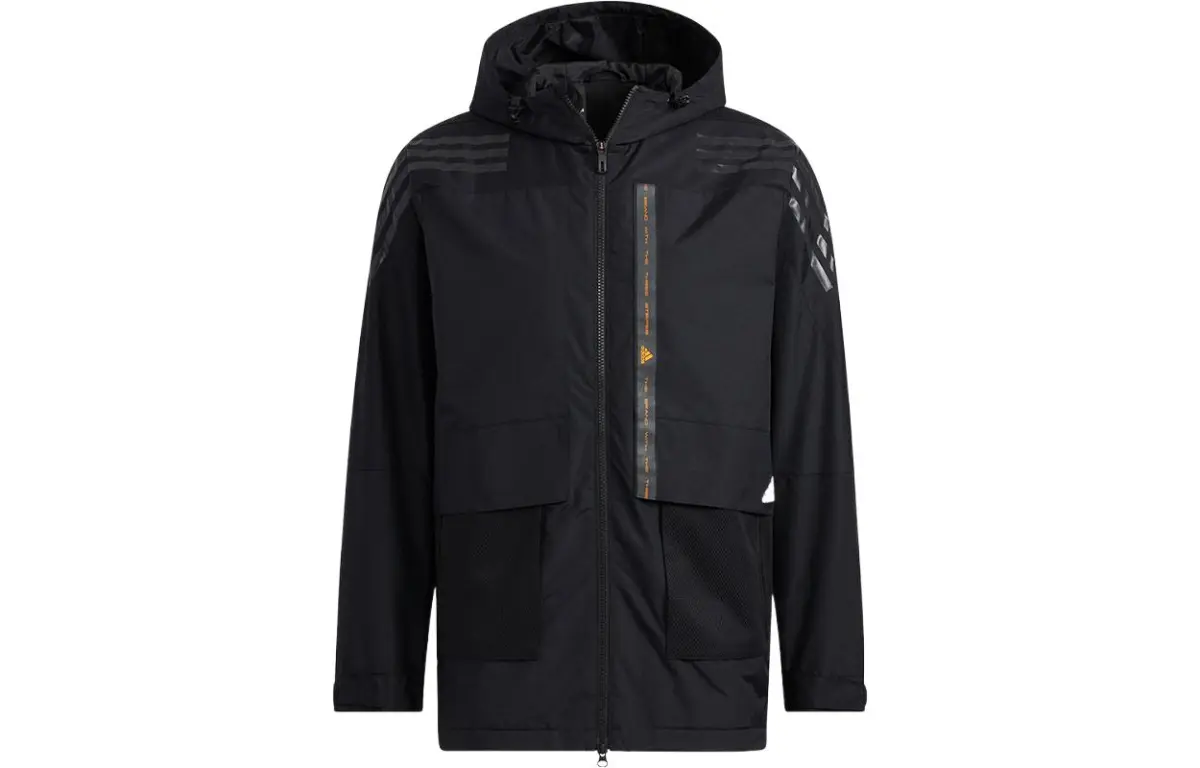 Adidas Jackets Men's Black Hooded (Non-detachable) Moderate