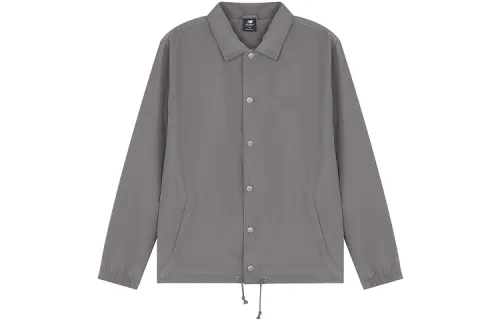 New Balance Jackets Unisex Gray Lapel Moderate Other