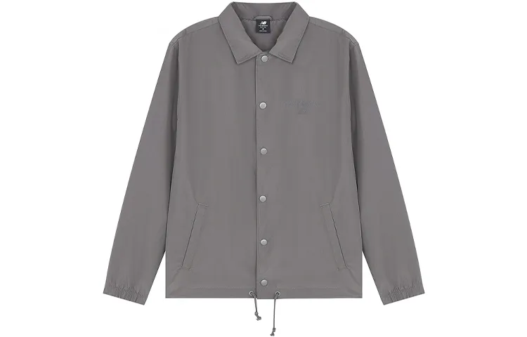 New Balance Jackets Unisex Gray Lapel Moderate Other