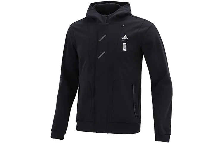 Adidas Jackets Men's Black Hooded Moderate Other