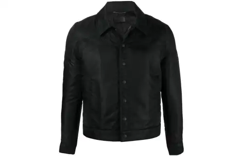 SAINT LAURENT Jackets Men's Black Lapel Moderate Other