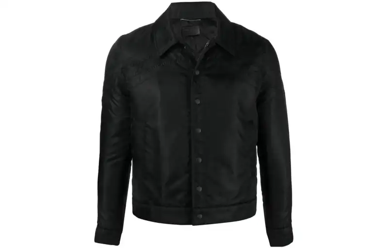 SAINT LAURENT Jackets Men's Black Lapel Moderate Other