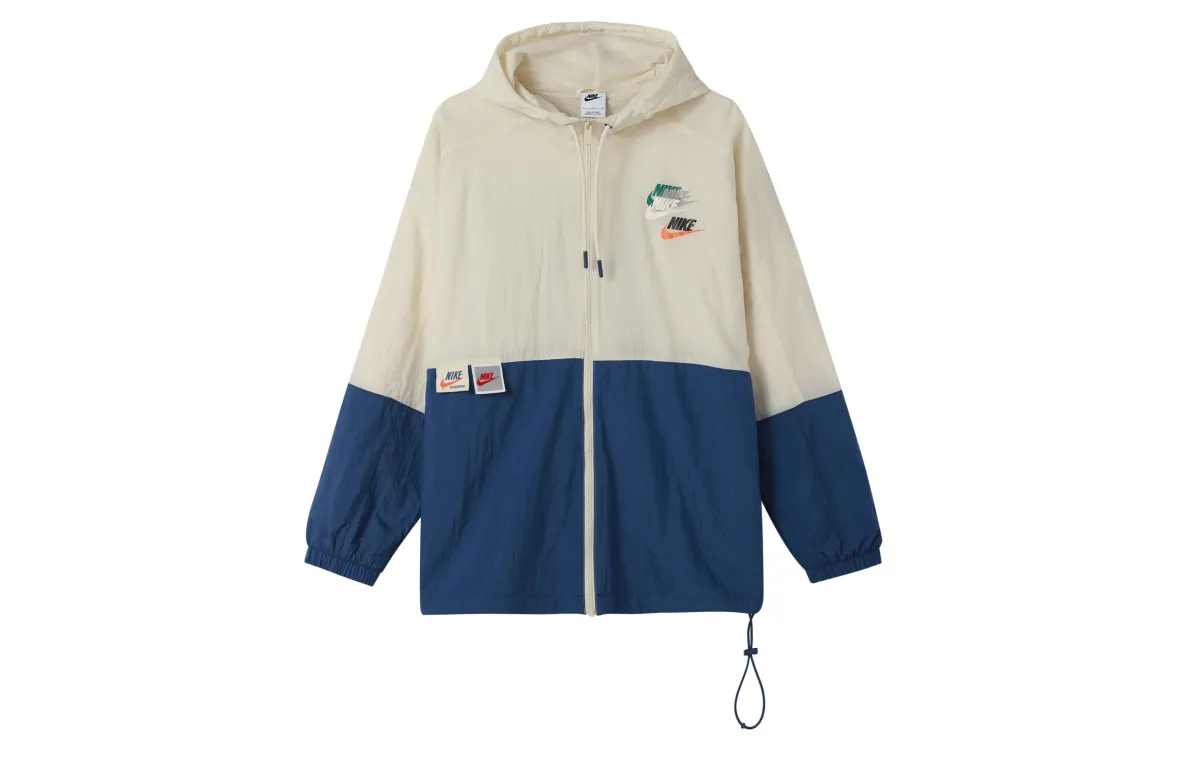 Nike Sportswear Lightweight Retro Colorblock Logo Print Woven Jacket