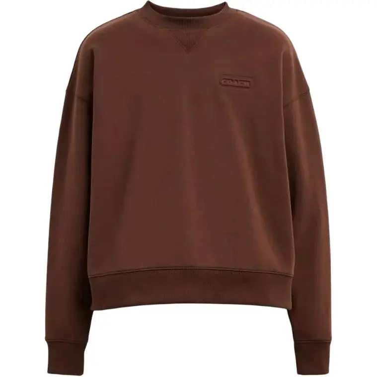 COACH Sweatshirts Men's Umber Crew Neck Moderate