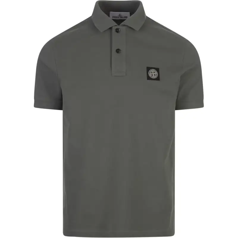 STONE ISLAND Logo Patch Polo Shirt