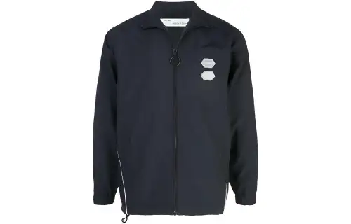 OFF WHITE Dinosaur Series Jackets Men's Black Stand Collar Moderate Other