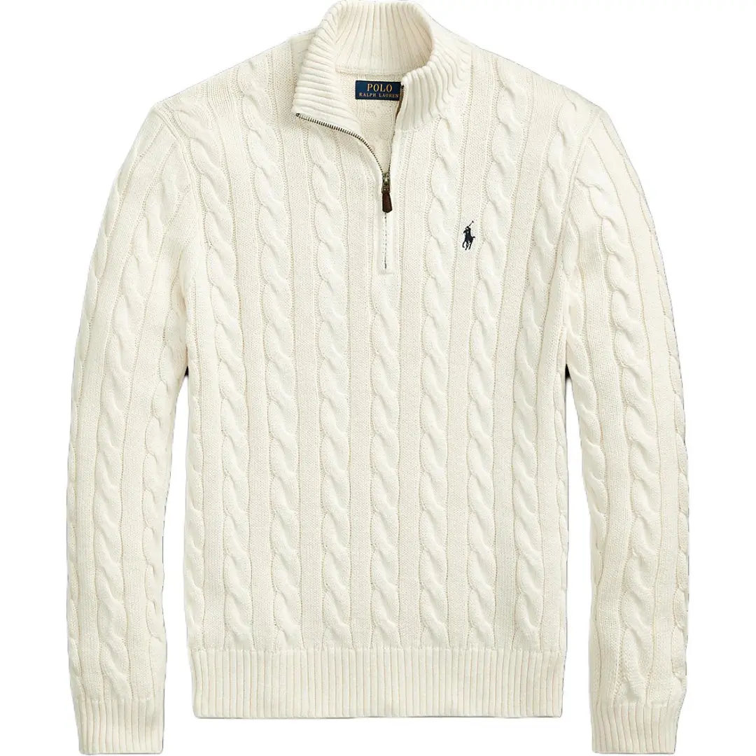 Polo Ralph Lauren cable-knit quarter-zip sweater