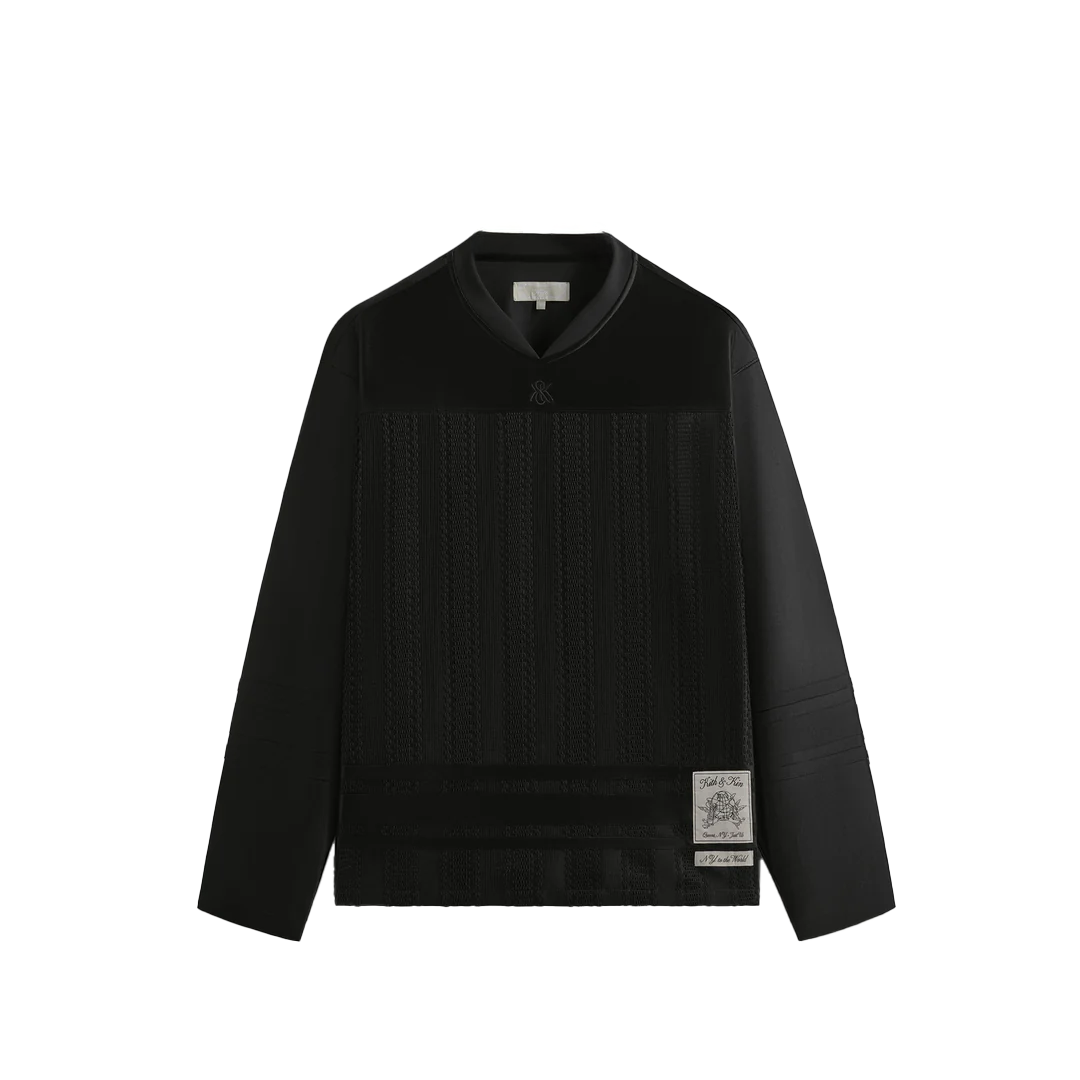 Мужское худи KITH Malik Lace Combo Jersey (черное)