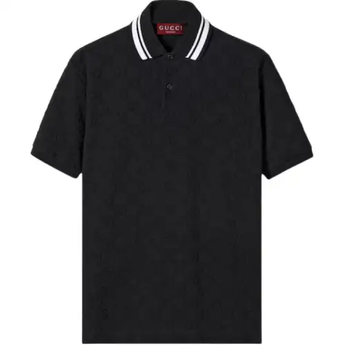 GUCCI Allover Gg Short Sleeved Polo Shirt