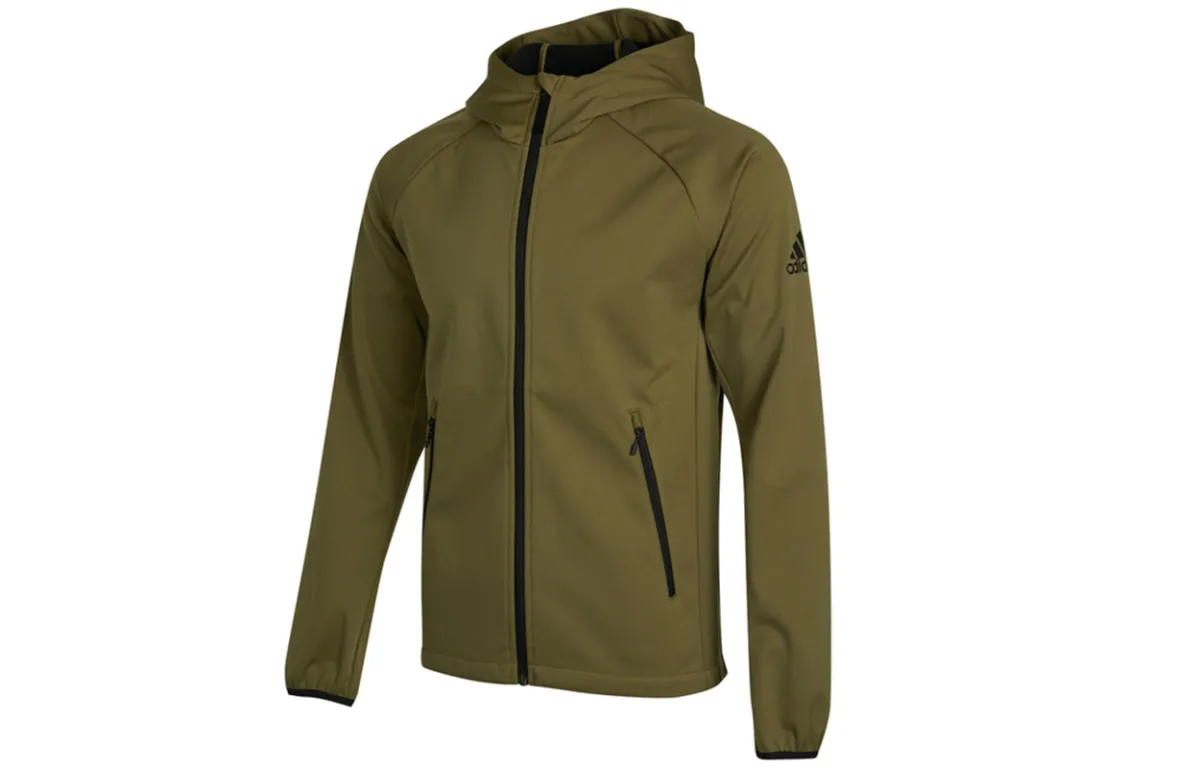 Adidas Jackets Men's Olive Hooded Moderate Other