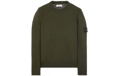 STONE ISLAND Logo Patch Crewneck Jumper