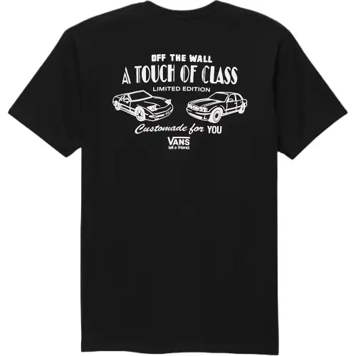 Vans T Shirts Men's Black Crew Neck Moderate Straight Fit