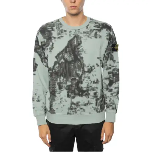 STONE ISLAND Compass Patch Crewneck Sweatshirt