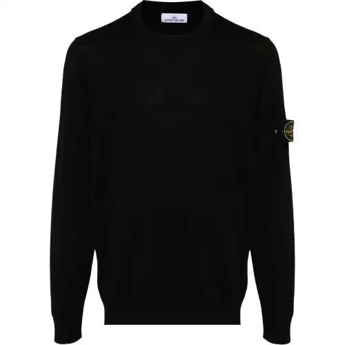 STONE ISLAND Logo Patch Crewneck Jumper