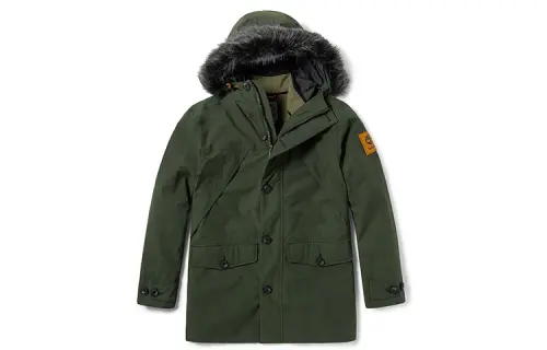 Timberland Jackets Men's Green Hooded Thickened Workwear