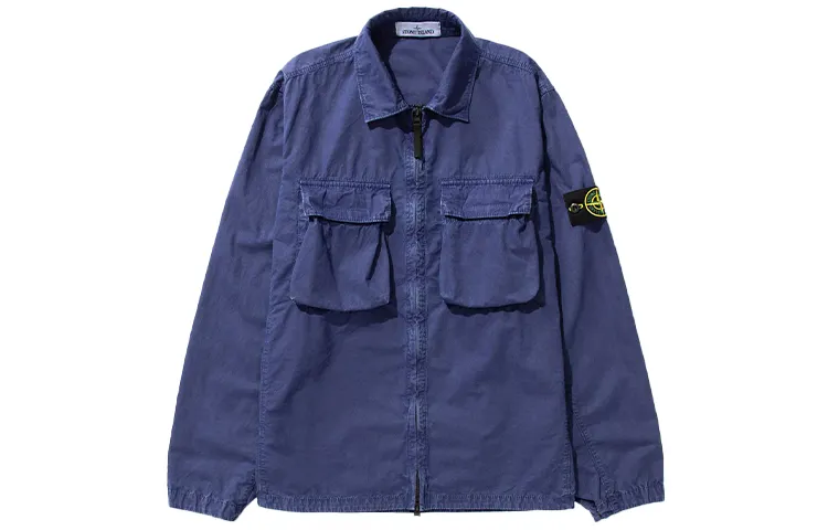 STONE ISLAND SS22 Jackets & Coats Men's Cornflower Blue