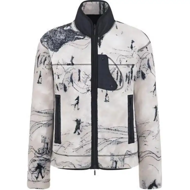 DIOR Quarterly New Products Jackets Men's White Stand Collar Moderate Other