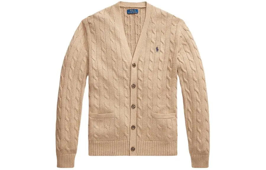 Polo Ralph Lauren Pony Embroidered Cable Knitted Cardigan