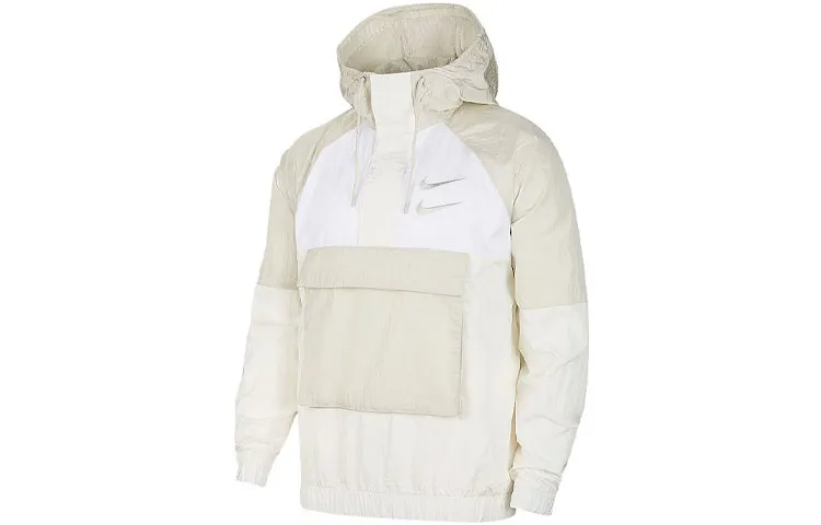 Nike Jackets Men's White Hooded (Non-detachable) Moderate