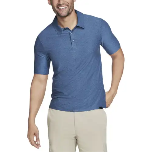 Skechers GO DRI All Day Polo Shirt Men's Denim