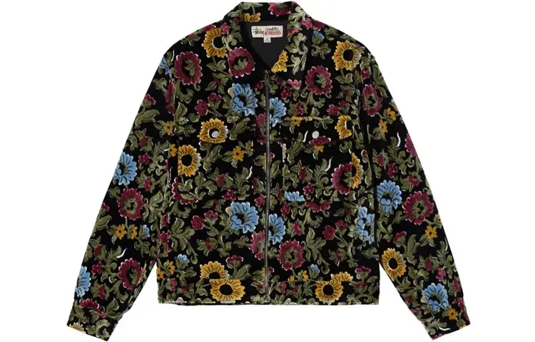 Stussy Jackets Unisex Black Lapel Moderate Other
