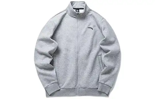 ANTA Life Collection Jackets Men's Gray Stand Collar Moderate Straight Fit