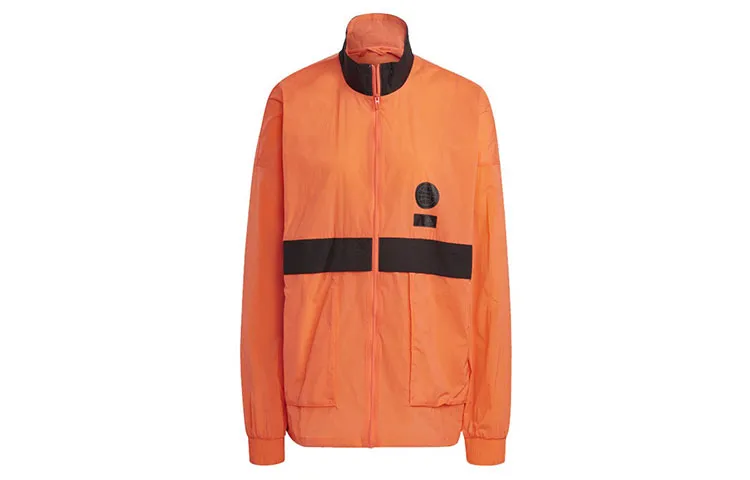 Adidas Jackets Men's Orange Yellow Stand Collar Moderate Other