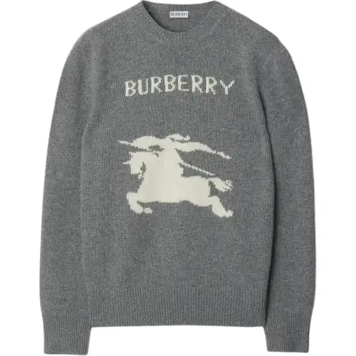 Burberry Ekd Intarsia-Knit Crewneck Jumper