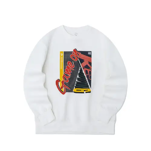 Anta Life Collection Sweatshirt Men's Papyrus White