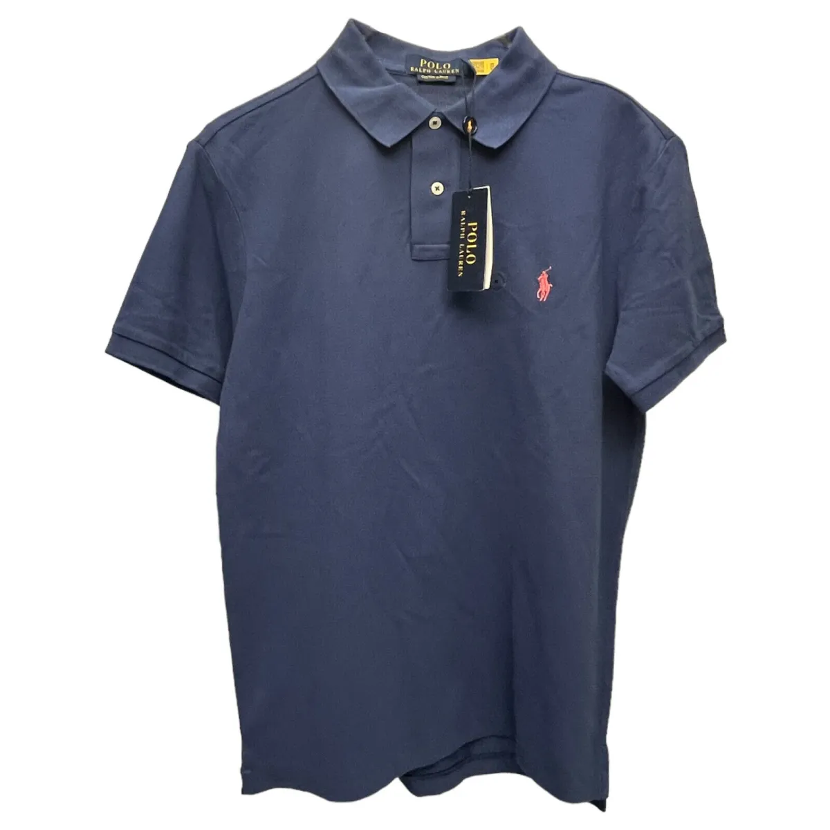 Polo Ralph Lauren Polo Shirt Custom Slim Fit Men's Marine Blue