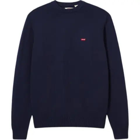 Levi's Knitwear Men's Blue Crew Neck Moderate Other
