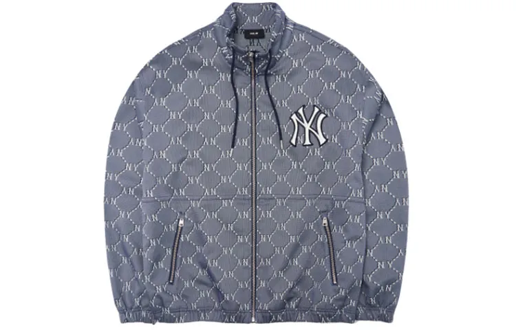 MLB New York Yankees Jackets Men's Blue Stand Collar Moderate