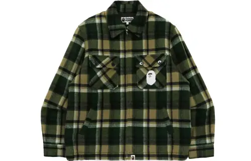 Bape Check Zip Cpo Jacket