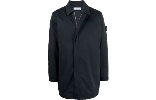 STONE ISLAND Jackets Men's Black Lapel Moderate Other