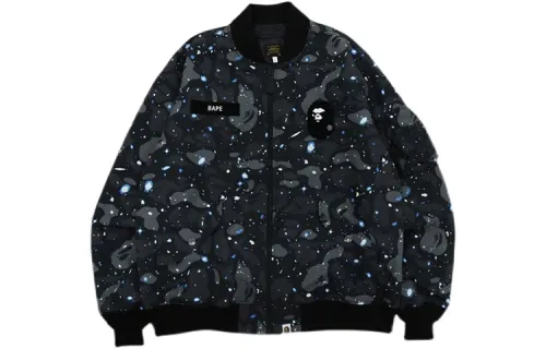 Bape Space Camo Loose Fit MA 1 Jacket