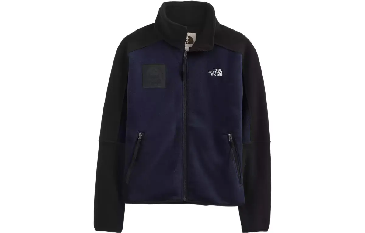 THE NORTH FACE Jackets Men's Blue Stand Collar Moderate Straight Fit