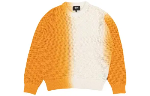Stussy Knitwear Unisex Orange Crew Neck Moderate Other