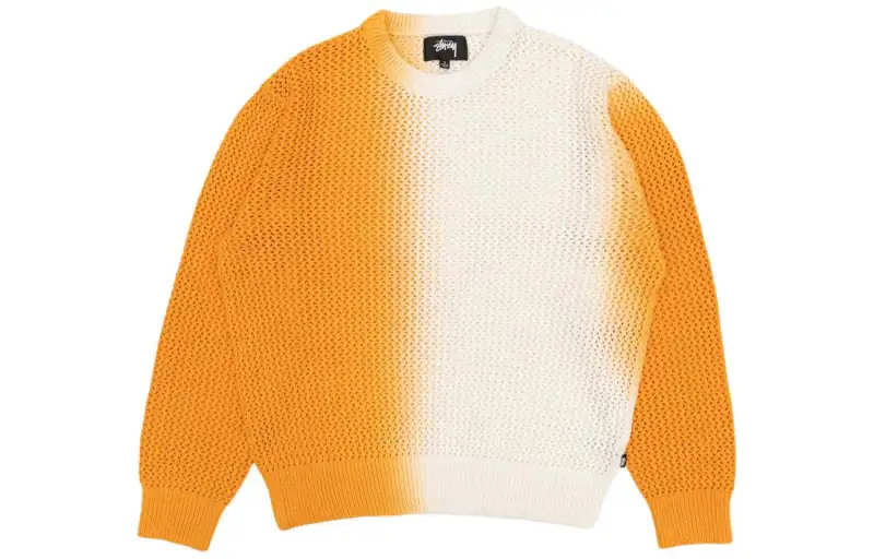 Stussy Knitwear Unisex Orange Crew Neck Moderate Other